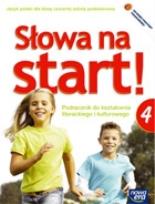 Okładka książki J. Polski SP 4 Słowa na start Podr. w.2012 NPP