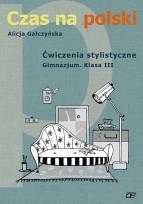 Okładka książki J.Polski GIM 3 ćw. stylistyczne Czas Na Polski  OE
