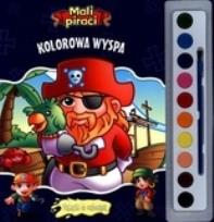 Okładka książki Kolorowa wyspa. Mali piraci. Plakaciki do malowani