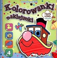 Okładka książki Kolorowanki naklejanki. Wesoła podróż