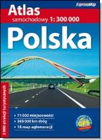 Okładka książki Polska atlas samochodowy 1:300 000