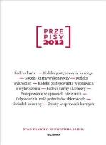 Okładka książki Przepisy 2012 Prawo karne