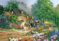 Okładka książki Puzzle 3000 Rose Lane House CASTOR