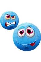 Okładka książki Puzzle Face Ball - niebieska TREFL