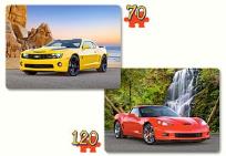 Okładka książki Puzzle x 2 - Auta - piękne i szybkie CASTOR