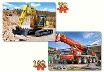 Okładka książki Puzzle x 2 - Maszyny budowlane CASTOR