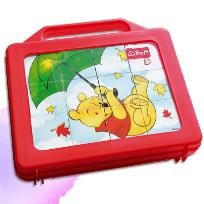 Okładka książki Puzzlo-klocki Kubuś Puchatek TREFL