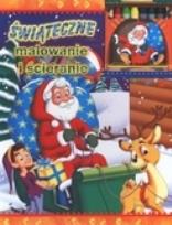 Okładka książki Świąteczne malowanie i ścieranie + kredki