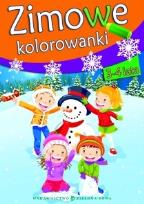 Okładka książki Zimowe kolorowanki 3-4
