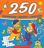 Okładka książki 250 kolorowanek, rebusów, labiryntów cz.1