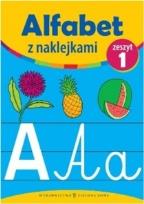 Okładka książki Alfabet z naklejkami zeszyt 1