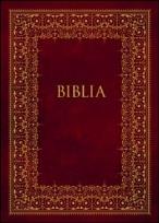Okładka książki Biblia podróżna - bordowa