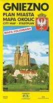 Okładka książki Gniezno plan miasta mapa okolic