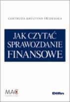Okładka książki Jak czytać sprawozdanie finansowe