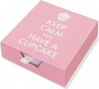 Opakowanie Karteczki zdobione Zachowaj spokój/ciastko