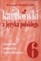 Okładka książki Kartkówki z języka polskiego klasa 6