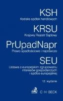 Okładka książki Kodeks spółek handlowych Krajowy Rejestr Sądowy Prawo upadłościowe i naprawcze