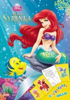 Okładka książki Kolorowanka i naklejki - Mała syrenka