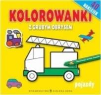 Okładka książki Kolorowanki z grubym obrysem. Pojazdy