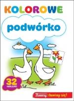 Okładka książki Kolorowe podwórko 32 naklejki