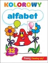 Okładka książki Kolorowy alfabet 32 naklejki
