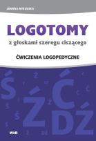 Okładka książki LOGOTOMY z głoskami szeregu ciszącego ś, ź, ć, dź. Ćwiczenia logopedyczne
