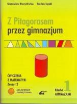 Okładka książki Mat. Z Pitagorasem Przez Gim 1/2 ćw w.2009 ADAM