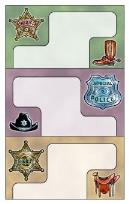 Okładka książki Naklejki na zeszyt Policja