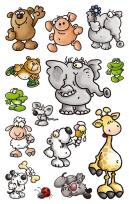 Okładka książki Naklejki papierowe - Zwierzęta