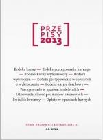 Okładka książki Przepisy 2013 Zbiór karny
