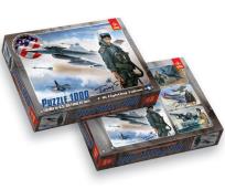 Okładka książki Puzzle 1000 F-16 Fighting Falcon TREFL