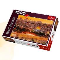 Okładka książki Puzzle 3000 Dachy Jerozolimy TREFL