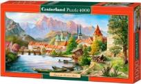 Opakowanie Puzzle 4000 Miasto w górach CASTOR