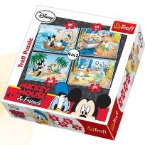 Okładka książki Puzzle 4w1 Wodne szaleństwa TREFL