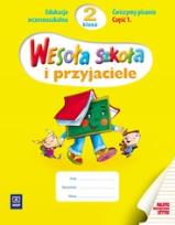 Okładka książki Wesoła szkoła i przyjaciele 2/1 ćw. pisanie WSiP