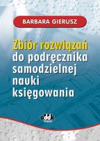 Okładka książki Zbiór rozwiązań do podręcznika samodzielnej nauki księgowania
