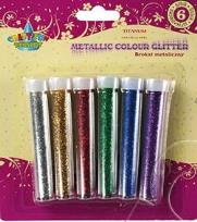 Okładka książki Brokat metaliczny 6 szt