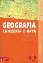 Okładka książki Geografia. Ćwiczenia z mapą LO