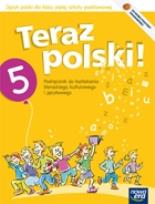 Okładka książki J. Polski SP 5 Teraz polski! Podr. NPP w.2013 NE
