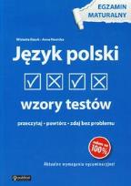 Okładka książki Język polski Wzory testów Egzamin maturalny