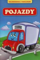 Okładka książki Kolorowanka z naklejkami. Pojazdy Damidos