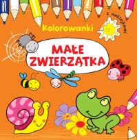 Okładka książki Kolorowanki z naklejkami. Małe zwierzątka