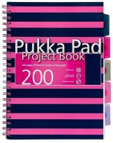 Okładka książki Kołozeszyt pr A4 7049 Navy 200k różowy