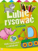 Okładka książki Lubię rysować z kotkiem. Nauka rysowania z nakl.