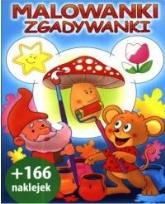 Okładka książki Malowanki - zgadywanki. 166 naklejek