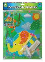 Okładka książki Mozaikowy obrazek Słoń