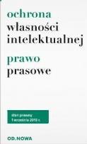 Okładka książki Ochrona własności intelektualnej Prawo prasowe
