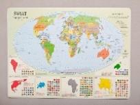 Opakowanie Podkadka na biurko - Mapa polityczna Świata