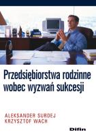 Okładka książki Przedsiębiorstwa rodzinne wobec wyzwań sukcesji