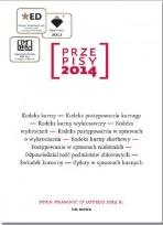 Okładka książki Przepisy 2014 Zbiór Karny 1.02.2014